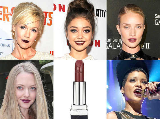 Wine Lips: Jennie Garth, Sarah Hyland, Amanda Seyfried, Rosie, Rihanna Wine Lips: Jennie Garth, Sarah Hyland, Amanda Seyfried, Rosie, Rihanna
